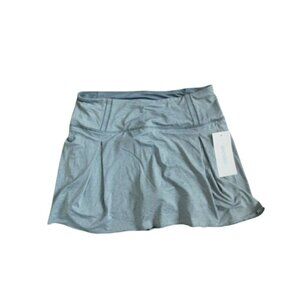 Marika Size XL STRETCH gray/blue Sporty Active Skort Skirt Golf Tennis NWT